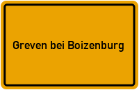 Ortsschild Greven bei Boizenburg