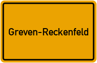 Ortsschild Greven-Reckenfeld