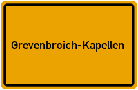 Ortsschild Grevenbroich-Kapellen