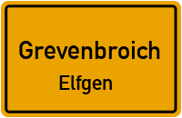 Elfgener Dorfstraße in GrevenbroichElfgen