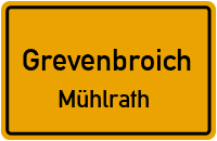 Straßen in Grevenbroich Mühlrath