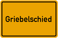 Ortsschild von Gemeinde Griebelschied in Rheinland-Pfalz