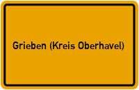 City Sign Grieben (Kreis Oberhavel)