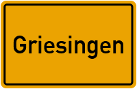 Ortsschild von Gemeinde Griesingen in Baden-Württemberg