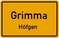 Höfgener Dorfstraße in GrimmaHöfgen