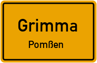 Hauptstraße in GrimmaPomßen