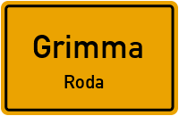 Rodaer Landstraße in GrimmaRoda