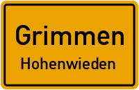 Straßenverzeichnis Grimmen Hohenwieden