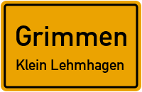 Klein Lehmhagener Dorfstraße in GrimmenKlein Lehmhagen