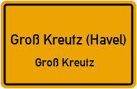Alte Gartenstraße in Groß Kreutz (Havel)Groß Kreutz