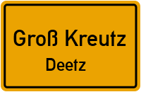 Kleine Bergstraße in Groß KreutzDeetz
