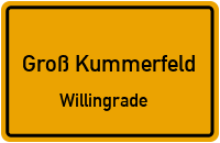 Dorfstraße in Groß KummerfeldWillingrade