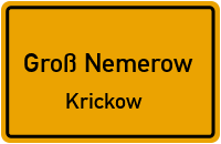 Bungalow in Groß NemerowKrickow