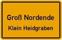 Dorfstraße in Groß NordendeKlein Heidgraben