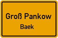 Baeker Hauptstr. in Groß PankowBaek