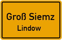 Lindower Straße in Groß SiemzLindow