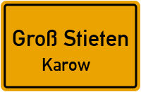 Kurze Straße in Groß StietenKarow
