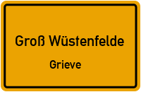 Straßen in Groß Wüstenfelde Grieve