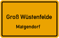 Rostocker Straße in Groß WüstenfeldeMatgendorf