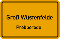 Hauptstraße in Groß WüstenfeldePrebberede