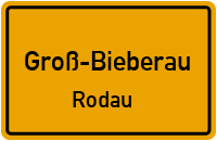 Straßenverzeichnis Groß-Bieberau Rodau