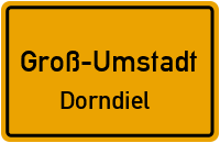 Ortsstraße in Groß-UmstadtDorndiel