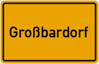 City Sign Großbardorf
