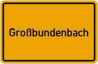 City Sign Großbundenbach