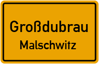 Kirchgasse in GroßdubrauMalschwitz