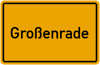 Ortsschild von Gemeinde Großenrade in Schleswig-Holstein