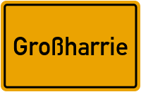 Ortsschild von Gemeinde Großharrie in Schleswig-Holstein