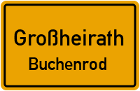 Straßenverzeichnis Großheirath Buchenrod