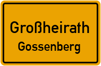 Ziegelsdorfer Straße in GroßheirathGossenberg