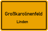 Straßenverzeichnis Großkarolinenfeld Linden