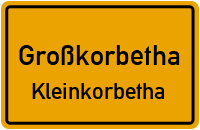Straßen in Großkorbetha Kleinkorbetha