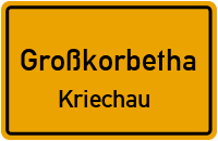 Straßen in Großkorbetha Kriechau