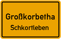 Straßen in Großkorbetha Schkortleben