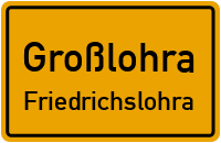 Brauhausweg in GroßlohraFriedrichslohra