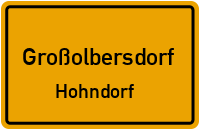 Dorfstraße in GroßolbersdorfHohndorf