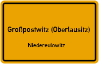 Cosuler Weg in Großpostwitz (Oberlausitz)Niedereulowitz
