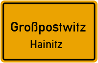 Bahnhofsstraße in GroßpostwitzHainitz