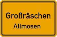 Allmosener Hauptstraße in GroßräschenAllmosen