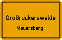 Kleingartenweg in GroßrückerswaldeMauersberg