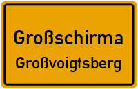 Großvoigtsberger Grenzweg in GroßschirmaGroßvoigtsberg