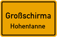 Brückenbachweg in GroßschirmaHohentanne