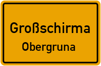 Dorfstraße in GroßschirmaObergruna