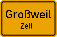 Dorfstraße in GroßweilZell