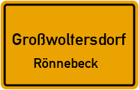 Schulzendorfer Weg in GroßwoltersdorfRönnebeck