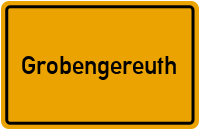 Ortsschild von Gemeinde Grobengereuth in Thüringen