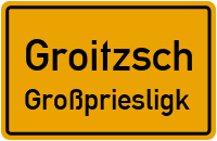 Cöllnitzer Straße in GroitzschGroßpriesligk